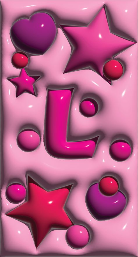 A Alphabet Wallpaper Letters 3d, L Background Letter, Iphone 13 Pink Wallpaper, Letter L Wallpaper, Jelly Background, Baddie Wallpaper Ipad, Bubble Wallpapers, Puffy Wallpaper, Baddie Wallpaper