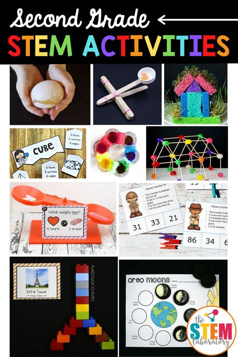 Our STEM activities make lesson planning so much easier! Here is a list of STEM activities for kids in second grade. Add these to STEM centers, science units, or have fun at home with your toddler! Second Grade Stem Bins, Stem 2nd Grade, Stem Activities Elementary 2nd Grade, Stem Activities For 2nd Grade, Stem Lesson Plans Elementary, Crafts For Elementary Kids, Stem Worksheets, Makerspace Classroom, Crafts For Older Kids