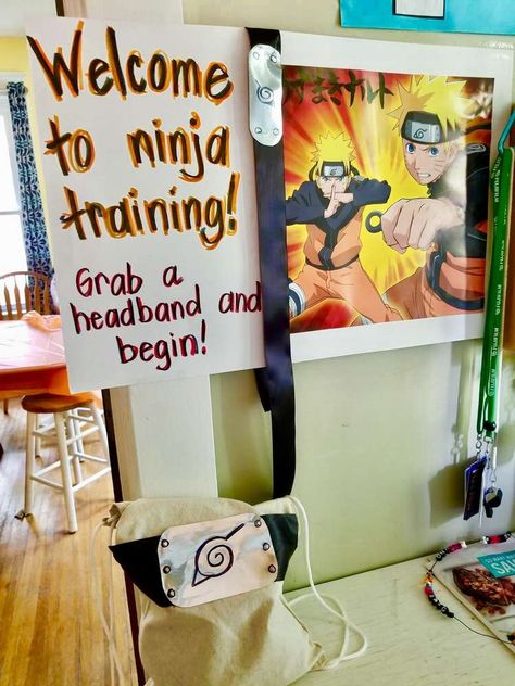 Naruto Birthday Party Ideas | Photo 3 of 29 | Catch My Party Naruto Birthday Party Ideas, Naruto Birthday Party, Splatoon Birthday, Naruto Party Ideas, Jay Birthday, Naruto Birthday, Ninja Birthday Parties, Ninja Birthday, Ninja Party