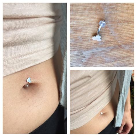 Floating Piercing, Floating Navel Piercing, Beautiful Piercings, Floating Navel, Different Piercing, Belly Button Piercing Jewelry, Button Piercing, Piercing Ring, Navel Piercing