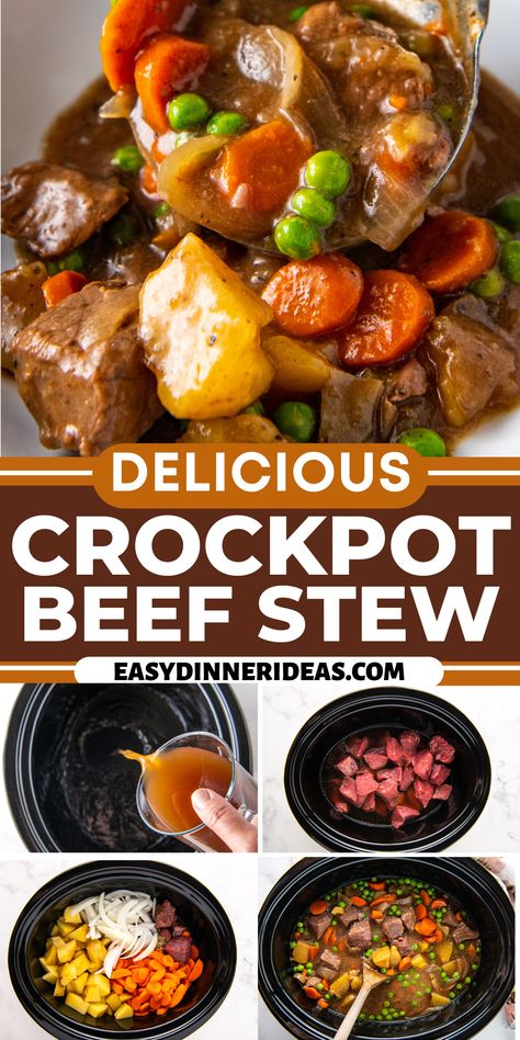 Crockpot Beef Stew, Stew Recipes Crockpot, Crockpot Recipes Beef Stew, Slow Cooker Recipes Beef, Easy Crockpot Dinners, Stew Meat Recipes, Beef Stew Crockpot, Slow Cooker Beef Stew, Crockpot Recipes Beef