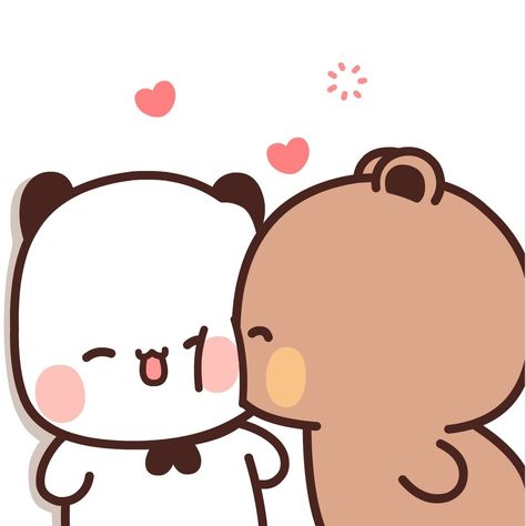 Cute Panda Cartoon, Quick Sketches, Cute Kiss, Cute Bear Drawings, Cute Panda Wallpaper, Cute Cartoon Images, Cute Emoji Wallpaper, Cute Couple Wallpaper, Cute Couple Cartoon