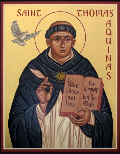 Thomas Aquinas- (1225-1274) was a philosopher, theologian, and monk who helped bridge the gap between medieval faith and the philosopher of reason promoted by Greek philosophy. St Dominic, Hebrew Art, St Thomas Aquinas, Saint Thomas Aquinas, Novena Prayers, Thomas Aquinas, Saint Quotes, Simple Quotes, Religious Images