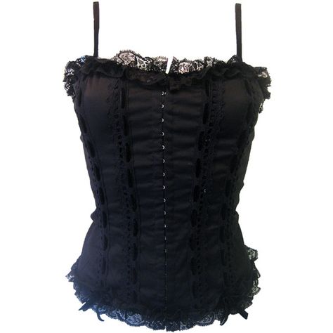 Hell Bunny Roxanne Corset Black | Gothic Clothing | Emo clothing |... ($31) ❤ liked on Polyvore featuring tops, corset, shirts, black, goth corset, punk corset, hell bunny, punk rock shirts and corset tops Gothic Summer, Corset Shirt, Corset Black, Punk Shirt, Gothic Tops, Gothic Shirts, Goth Shirt, Goth Corset, Gothic Clothes