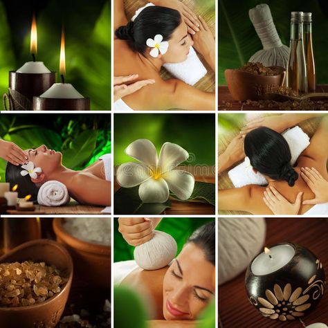 Spa collage. Spa theme photo collage composed of different images , #ad, #theme, #collage, #Spa, #images, #composed #ad Spa Treatments Massage, Massage Images, Image Zen, Spa Images, Remedial Massage, Massage Place, Massage Business, Massage Center, Wellness Massage