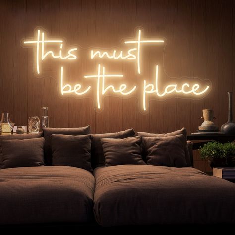 Neon Wall Signs, Salon Suites, Light Up Signs, Neon Sign Bedroom, All I Ever Wanted, Neon Light Signs, Studio Decor, Custom Neon, Design Living Room