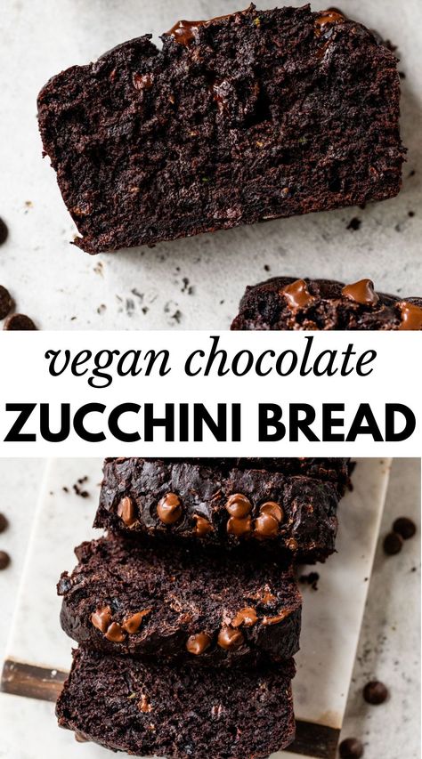 Healthy Breakfast Bread, Chocolate Zucchini Bread Recipe, Double Chocolate Zucchini Bread, Chocolate Bread Recipe, Chocolate Zucchini Bread, Zucchini Recipe, Breakfast Bread, Zucchini Bread Recipes, Chocolate Bread