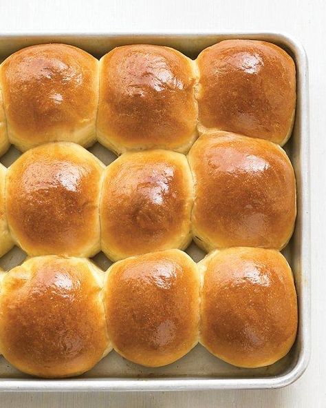 Buttery Dinner Rolls Recipe - rolls can be shaped in advance for up to 2 months Thanksgiving Bread, Buttery Rolls, Dinner Roll, Martha Stewart Recipes, Yeast Rolls, Dinner Rolls Recipe, Bread Rolls, Dinner Rolls, Rolls Recipe