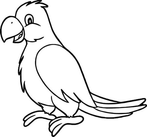 Printable Coloring Pages Parrot, from Animal Coloring Pages topics #coloring #coloringpages #printable Parrot Cartoon, Jungle Coloring Pages, Nursery Worksheets, Parrot Drawing, Valentines Day Coloring Page, Valentines Day Coloring, Cartoon Birds, Truck Coloring Pages, Bird Coloring Pages