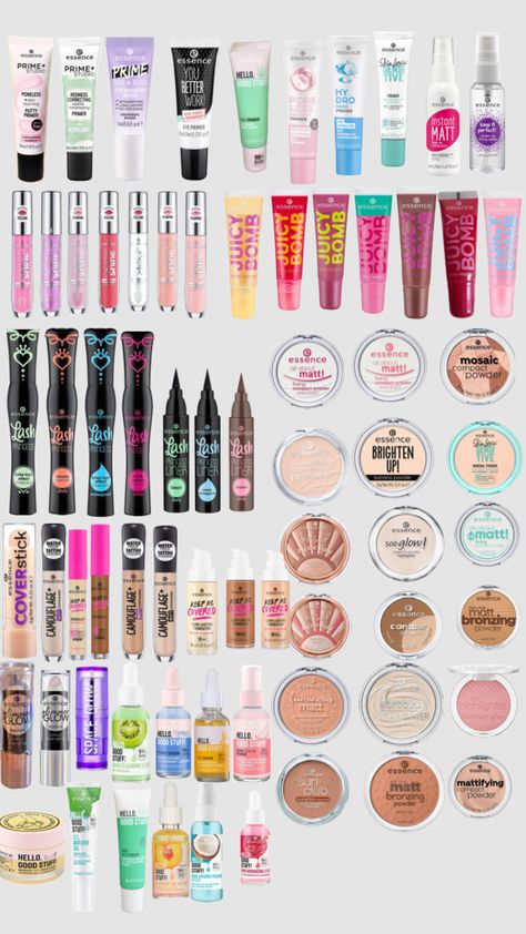 essence part 1 #essence Makeup Collage, Essence Makeup, Cute Eye Makeup, Teen Trends, Sephora Skin Care, Body Hygiene, Makeup Help, Essence Cosmetics, Skin Care Items