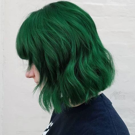 Manic Panic Green Envy, Emerald Hair, Lilac Hair, Manic Panic, Love Your Hair, Long Bob Hairstyles, Grey Hair Color, Pastel Hair, Dye My Hair