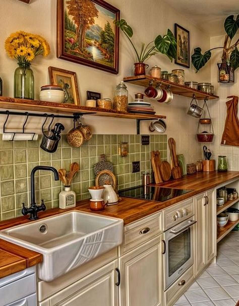 Aesthetic Kitchen, Dream House Rooms, Dream House Interior, Apartment Inspiration, Dream House Plans, Pretty House, Garden Diy, Dream House Decor, House Inspo