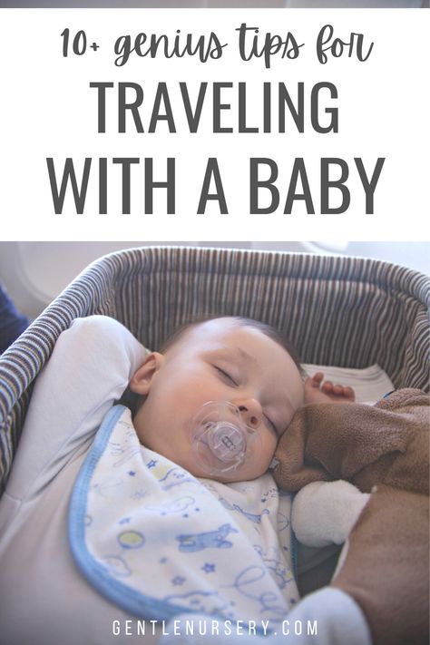 Traveling with a baby doesn't have to be overwhelming! Follow these 11 genius tips to make air travel with your baby easy and enjoyable! First year baby travel is totally doable, I share all my best tips over on the blog! | Travel with baby checklist, Airplane travel with baby, flying with a baby, flying with infant Flying With Newborn, Baby Airplane Travel, Airplane Travel Tips, Baby Travel Checklist, Baby On Plane, Tummy Time Newborn, Travel Tips With Baby, Traveling With A Baby, Tips For Flying