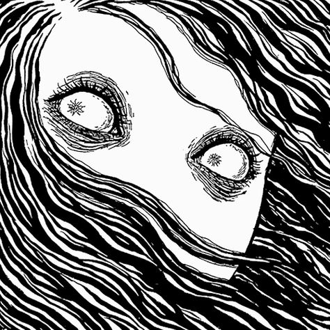 Junji Ito horror manga Asian Horror Art, Junji Ito Monsters, Japanese Horror Pfp, Junji Ito Art Style, Horror Manga Art, Japanese Horror Manga, Junji Ito Horror, Ito Junji, Horror Manga