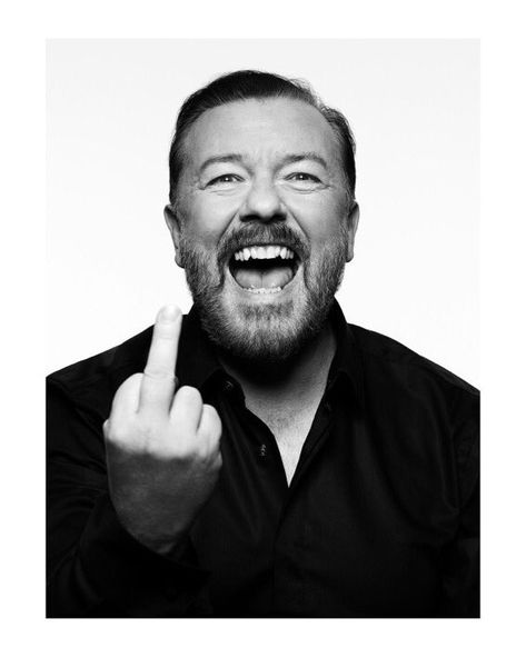 Ricky Gervais on Twitter: "Whenever you’re feeling down about life and thinking that no one cares, just remember you’ll be dead soon and none of this will matter. Have a great day ❤️ https://t.co/x04lxcs8ZL" / Twitter Downtown Long Beach, Ricky Gervais, Cool Face, Many Faces, Feeling Down, Inspirational People, Upcoming Events, Featured Artist, Emerging Artists