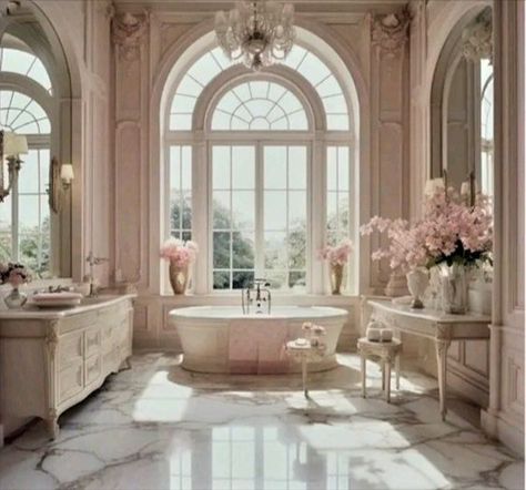 Luxury Bathroom Ideas Master Suite, Hotel Bathroom Design Luxury, Hotel Bathroom Design, Classic Bathroom Design, Fancy Bathroom, Cozy Baby Room, Bridgerton Inspired, French Style Homes, Bathroom Decor Luxury