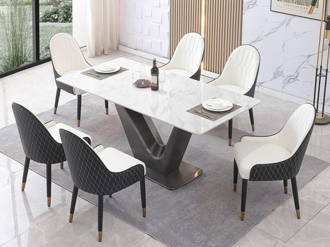 Tavolina Buke, Dining Table Base Design, Dinning Area Design Modern, Dining Table Chairs Design, Dining Table Ideas Modern, Dining Table Design Modern Luxury, Luxury Dinner Table, Dinner Room Table, Latest Dining Table Designs