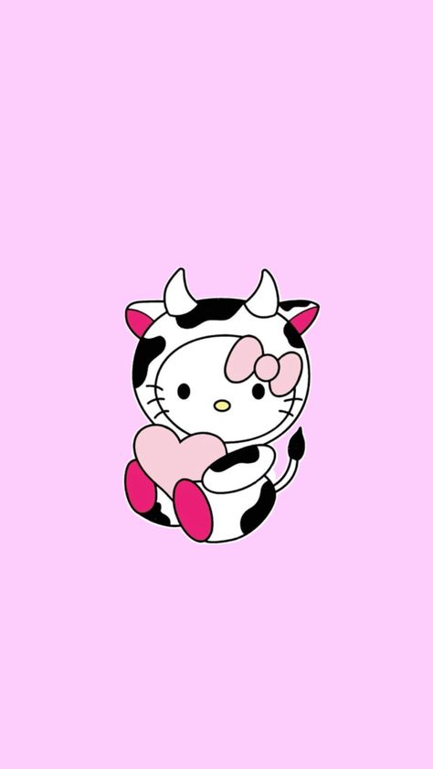 Hello kitty | pink | cow Pink Hello Kitty Wallpaper Iphone, Hello Kitty Wallpaper Hd, Trippy Iphone Wallpaper, Hello Kitty Gifts, Walpaper Hello Kitty, Hello Kitty Aesthetic, Cute Fall Wallpaper, Wallpaper Iphone Neon, Hello Kitty Coloring