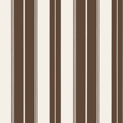 T44049 Chocolate Brown Wallpaper, Brown Wallpaper, Striped Wallpaper, Cole And Son, Design Aesthetic, Pattern Names, Norfolk, Chocolate Brown, Stripes Pattern