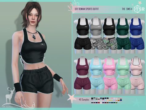 Sims 4 Sports Wear Patreon, Sims 4 Work Out Clothes, The Sims Resource Clothing Y2k, Sims 4 Cc Clothes Sportswear, Sims Cc Lululemon, Sims Sports Wear, Sims 4 Volleyball Uniform, Sims Pjs Cc, Workout Sims 4 Cc