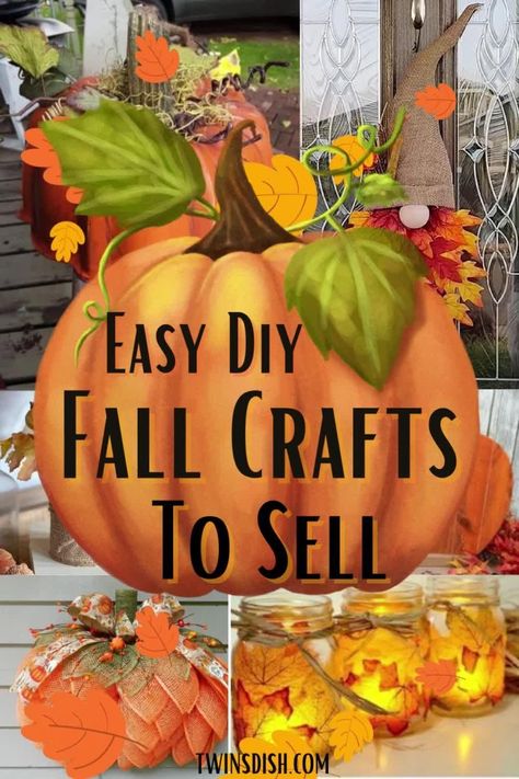 Last-Minute Fall Crafts for Adults: Quick and Easy Projects Fall Bazzar Ideas, Fall Crafts For Home Decor, Easy Fall Crafts To Make And Sell, Easy Fall Decor Ideas For The Home, Easy Cute Fall Crafts, Small Fall Crafts, Easy Diy Fall Decor Dollar Store, Small Fall Wreaths, Fall Wreath Ideas Diy Autumn