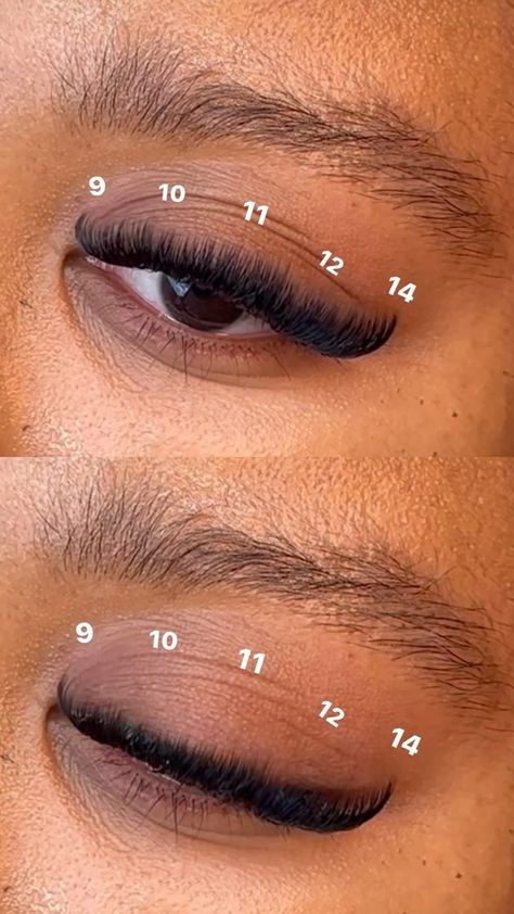 Lashes For School, Natural Lash Extensions Map, Natural Cat Eye Lashes Map, Round Eye Lash Map, Lash Mapping Clusters Cat Eye, Kitten Eye Lash Map, Short Cat Eye Lash Map, Simple Lash Map, Cateye Lashextensions Map