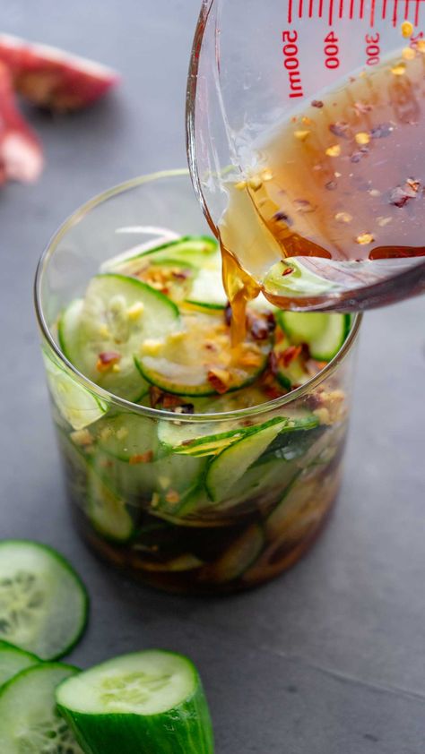 Asian Pickled Cucumbers - Cooking Like Kate Pickle Cucumbers Recipe, Quick Easy Pickle Recipe, Homemade Pickled Cucumbers, Pickled Small Cucumbers, Diy Pickled Cucumbers, Asian Pickles Cucumbers, Preserved Cucumber Recipes, Asian Pickles Recipe, Homemade Cucumber Pickles