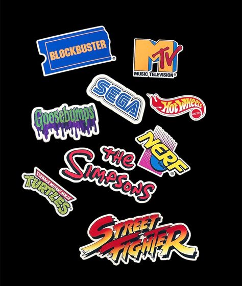 90s stickers set 5 for your aesthetic, retro, vintage projects. #90s #stickers #aesthetic #retro . #90s_Stickers #Image_Stickers #Stickers_Set #Personalized_Water_Bottles Things From The 90s, 90s Retro Aesthetic, 90s Stickers, Custom Hard Hats, Custom Car Stickers, 5 Aesthetic, Custom Wall Stickers, Hard Hat Stickers, Custom Vinyl Stickers