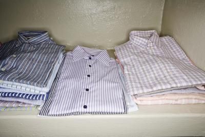 How to Make a Quilt Out of Old Men's Dress Shirts thumbnail Memory Quilts With Men’s Shirts, Making A Quilt Out Of Old Clothes, Dress Shirt Quilt Patterns, Men’s Dress Shirt Quilt, Memory Shirt Quilt, Quilts From Shirts, Memorial Quilts From Clothes, Dress Shirt Quilt, Mens Quilts