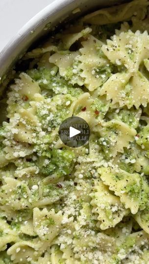 Smashed Broccoli, Broccoli Cooked, Easy Girl, Farfalle Pasta, Pecorino Romano Cheese, Pecorino Romano, Romano Cheese, Recipe Girl, Frozen Broccoli