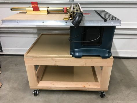 Mobile Base for Bosch RA1181 | Router Forums Bosch Router Table, Bosch Router, Benchtop Router Table, Jobsite Table Saw, Workbench Ideas, Building Extension, Make A Mobile, Table Extension, Router Table