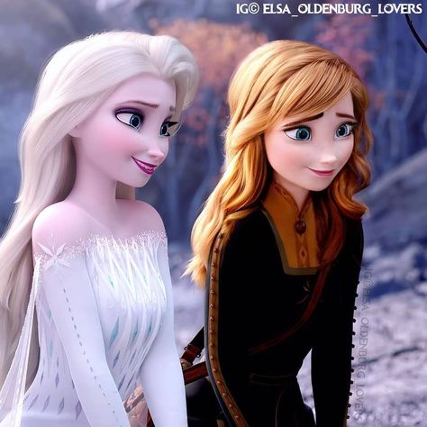 Beauty of Arendelle on Instagram: “Two sisters one M̶i̶n̶d̶ hairstyle ❤️ 💙 ❄️ 🎀New edit🎀 💙 ❄️ Please give credit if you repost any 😉 💙 ❄️ Tags: #elsa #anna #queen #princess…” Movie Pfp, Frozen Aesthetic, Anna Und Elsa, Elsa Pictures, Frozen Sisters, Frozen Pictures, Disney Frozen Elsa Art, Wallpaper Iphone Disney Princess, Disney Princess Elsa