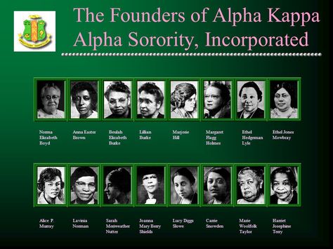 Informational Presentation. The History of Alpha Kappa Alpha Alpha ... J15 Aka Alpha Kappa Alpha, Alpha Kappa Alpha Founders Day, Aka Artwork, Aka Sisterhood, Alpha Kappa Alpha Founders, Aka Founders, Black Sorority, Alpha Kappa Alpha Paraphernalia, Alpha Kappa Alpha Sorority Paraphernalia