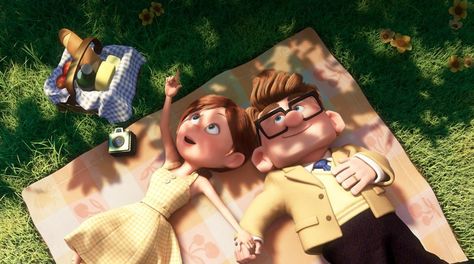 HAPPY VALENTINES DAY❤️ #disney #pixar #up #love Up Carl Y Ellie, Disney Playlist, Up Carl And Ellie, Up 2009, Up Pixar, Pixar Films, Images Disney, Disney Pixar Movies, Disney Pixar Up