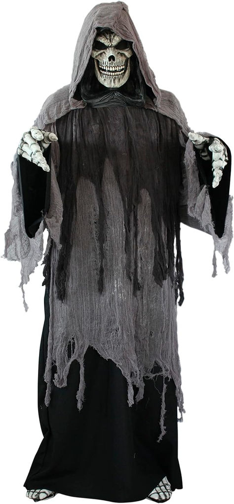 Grim Reaper Costume, Skull Costume, Grim Reaper Halloween, Reaper Costume, Gates Of Hell, Halloween 1, Halloween Outdoor, Fantasias Halloween, Theme Halloween