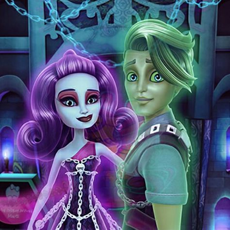 Spectra Vondergeist & Porter Geiss Porter Geiss, Monster High Haunted, Monster High Boys, Spectra Vondergeist, Arte Monster High, Monster High Party, Moster High, Monster High Art, Monster High Characters