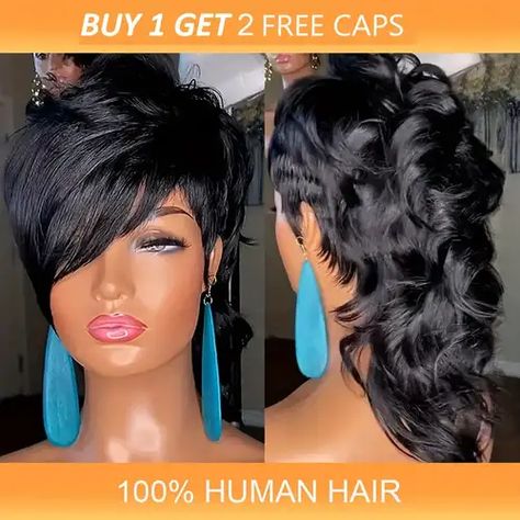 Mullet Wigs For Black Women, Shaved Side Lace Wig, Mullet Wig Black Woman, Black Women Mullet Hairstyles, Mullet Wig, Mohawk Styles, Wig Shop, Braid Wig, Hair Care Oil