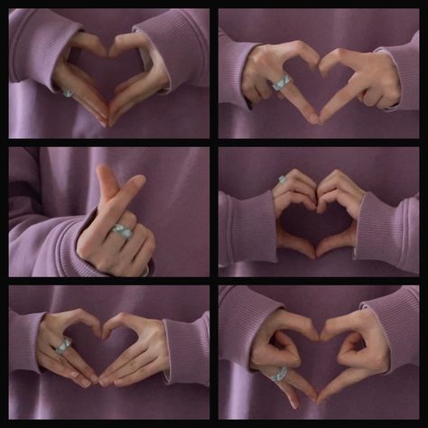 Different Hand Hearts, Different Hearts With Hands, Bff Hands Aesthetic Heart, Best Friend Heart Hands, Kpop Finger Heart Aesthetic, How To Take Hand Pictures, Ways To Make A Heart With Your Hands, Different Ways To Make Hearts With Your Hands, Types Of Hearts With Hands