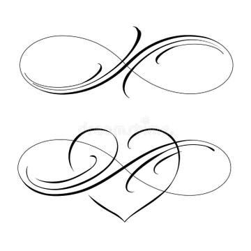 Infinity Love and Forever Symbol Stock Vector - Illustration of curve, space: 29547386 Infinity Sign With Heart, Infinity Sign Tattoo Design, Infinity Sign Tattoos, Double Infinity Tattoo, Double Infinity Tattoos, Infinity Symbol Art, Forever Symbol, Infinity Signs, Lettering Tattoos