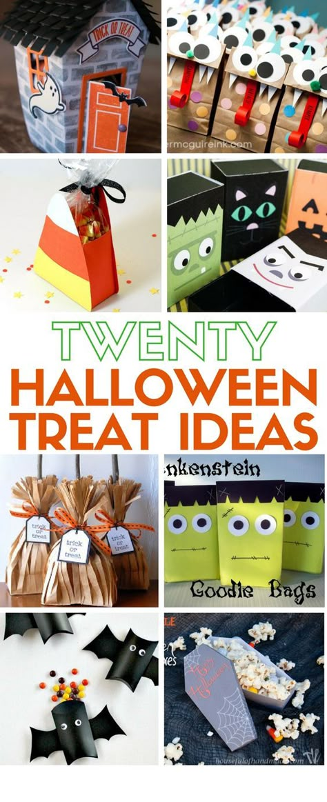 Halloween manualidades con papel kraft y cartón Halloween Treat Ideas, Coworker Gifts, Trick Or Treaters, Pinterest Crafts, Adornos Halloween, Halloween Favors, Tutorial Ideas, Treat Ideas, Halloween Treat Bags