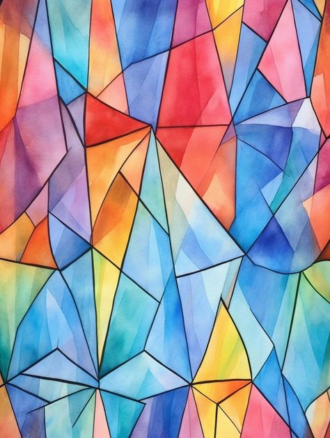 Experience the captivating blend of watercolor artistry and the enchanting beauty of stained glass with a unique prism design. 🌈🎨 This artwork captures the essence of colorful vibrancy and the intricate patterns found in stained glass art, creating a piece that radiates elegance. #WatercolorPrism #StainedGlassInspired #ArtisticElegance #ColorfulCharm #GalleryWorthy #ArtisticMasterpiece #RainbowHues #ElegantDesign #LightAndColor #DecorInspiration #FluidArtistry #StainedGlassMagic #ColorfulArt Stained Glass Sketch, Stained Glass Watercolor Painting, Watercolor Stained Glass Painting, Stained Glass Graphic Design, Stained Glass Watercolor, Prism Pattern, Glass Prism, Stained Glass Paint, Art Camp