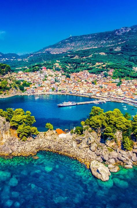 Parga Greece - Parga Travel Guide 2021 | Greeka Greece Places To Visit, Parga Greece, Grecia Santorini, Places In Greece, Greece Beach, Greece Travel Guide, Size Matters, Visiting Greece, Dream Travel Destinations