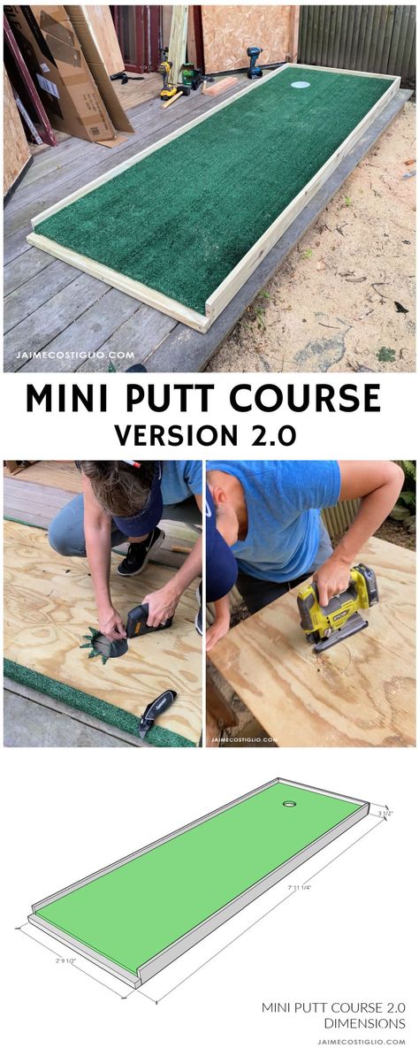 Put Put Golf Course Diy, Diy Putt Putt Golf Course, Mini Golf Course Diy, Mini Golf Party, Outdoor Mini Golf, Portable Mini Golf, Mini Golf Games, Mini Putt, Putt Putt Golf