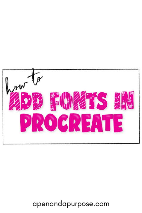 Procreate Fonts Free Ipad, Font For Procreate, Free Fonts For Procreate, Procreate Font Tutorial, Fonts In Procreate, Procreate Fonts Free, Creating Fonts Procreate, Procreate Text Fonts Free, How To Make A Font On Ipad