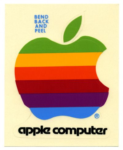 Apple Logo Sticker - circa 1983