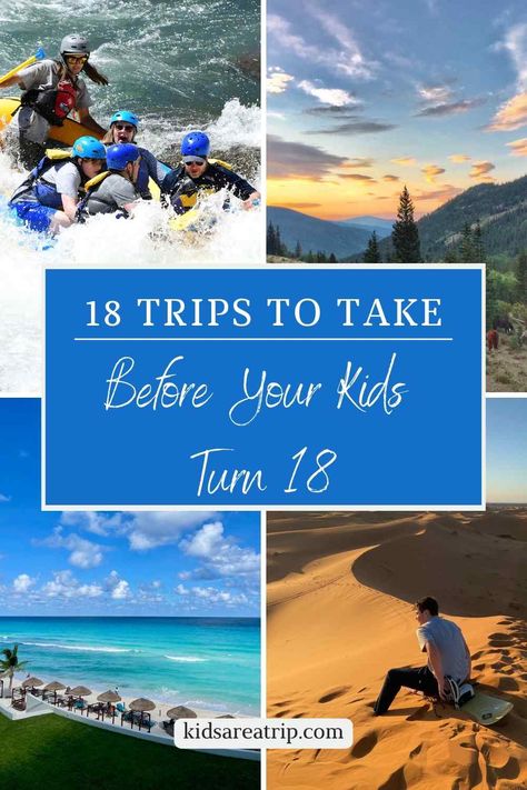 We only have 18 summers with our children so why not make them count? These are some of the best trips to take before your kids turn 18. There is something for everyone and all ages on this list. - Kids Are A Trip |trip with kids| trip to take with kids| travel with kids| family trip| family trip ideas| family trips with kids| family vacation ideas Family Trip Ideas, Vacations With Kids, Buying A Business, Travel 2024, Travel Kids, Travel Secrets, Ski Vacation, Adventure Vacation, Road Trip With Kids