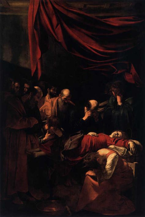 Tutti i letti della storia dell' arte: morte della Vergine -Caravaggio 1604. Michelangelo Caravaggio, Caravaggio Paintings, Istoria Artei, Baroque Painting, Arte Van Gogh, Baroque Art, Italian Painters, Louvre Paris, Books Art