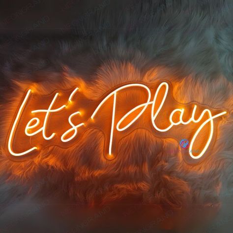 Playroom Neon Sign, Game Room Neon Sign, Bedroom Art Wall, Basement Movie Room, Cave Bedroom, Man Cave Bedroom, Facebook Engagement Posts, Playroom Wallpaper, Bedroom Design Inspiration