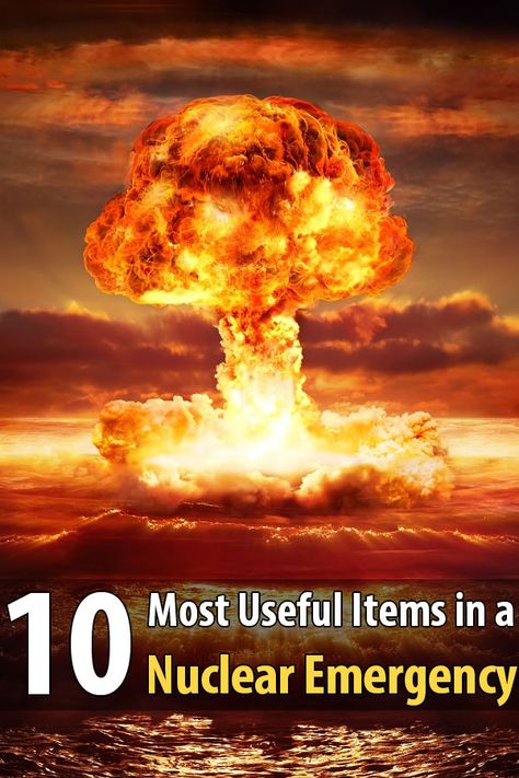 To improve your odds of surviving a nuclear blast, there are a few items you need to have including sandbags, plastic sheeting, and potassium iodide. Nuclear Survival, Gunung Everest, Nuclear Explosion, Survival Stuff, Urban Survival, Carl Sagan, Nagasaki, Disaster Preparedness, Nuclear Power