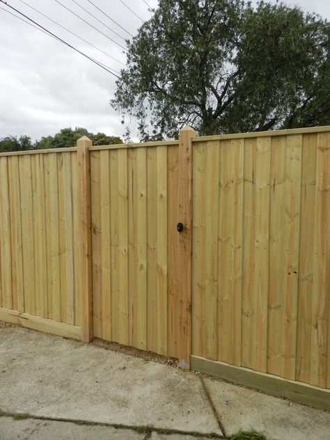 Timber Fencing: Treated Pine Paling - Eastside Fencing Pailing Fence, House Fencing, Fence Colours, Flamingo Projects, Wooden Fence Posts, Easy Fence, Fence Planters, Green Fence, Timber Screens